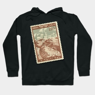 Vintage postage stamp from Israel Hoodie